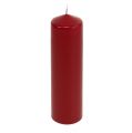 Floristik24 Pillar candles red Advent candles old red 200/50mm 24pcs