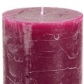 Floristik24 Pillar candles dyed 3 colours Berry 70×120mm 12 pcs