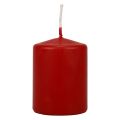 Floristik24 Pillar candles red Advent candles small old red 70/50mm 24pcs