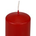 Floristik24 Pillar candles red Advent candles small old red 70/50mm 24pcs