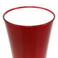 Floristik24 Vase “Fizzy” Ø13.5cm H20cm Red 1 pc