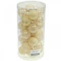 Floristik24 Christmas tree balls glass Christmas balls cream mix Ø4cm 24pcs