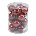 Floristik24 Christmas balls glass Christmas tree balls Bordeaux Ø7.5cm 14 pieces