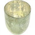 Floristik24 Lantern glass tealight holder tealight glass Ø12cm H15cm