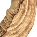 Floristik24 Rustic wooden ring on stand – Natural wood grain, 54 cm – Unique sculpture for stylish living ambience