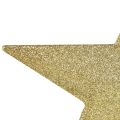 Floristik24 Glittering golden tree topper 19cm Ø – shatterproof and sparkling, ideal for festive Christmas trees