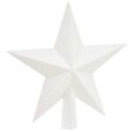 Floristik24 Sparkling white tree topper 19cm – shatterproof and glittering, perfect for elegant Christmas decoration