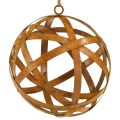 Floristik24 Decorative ball metal ball rust for decorating vintage Ø20cm
