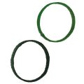 Floristik24 Decorative ring jute decoration loop green dark green 4cm Ø30cm 2pcs