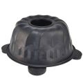 Floristik24 Decorative metal bowl in black – Gugelhupf design, 26 cm – Stylish tealight holder for a cozy ambience