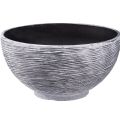 Floristik24 Decorative bowl round plant bowl grey black Ø35cm H18cm