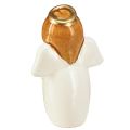 Floristik24 Adorable ceramic angel with gold accents 6 pieces – white, 7 cm – gift idea and lovely decoration