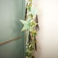 Floristik24 Wooden stars for hanging window decoration mint gold 12/20/26cm set of 3