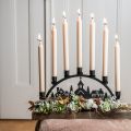 Floristik24 Candle arch light arch black metal 40x6cm H18,5cm