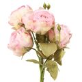 Floristik24 Artificial Roses Silk Flowers Pink L44cm 4 pcs