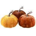 Floristik24 Pumpkin decoration for autumn in yellow brown Ø13cm 3 pcs