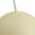 Floristik24 Ball candles 60mm cream 16 pcs