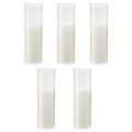 Floristik24 Refill candles for grave lights white 84h H17cm 5pcs