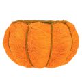 Floristik24 Plant pot pumpkin decoration orange/yellow-green sisal Ø21cm H12cm