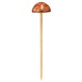 Floristik24 Decorative mushrooms on stick, brown, 5.5 cm, 6 pieces - Autumnal garden and living room decoration