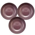 Floristik24 Elegant purple plastic bowl 3 pieces – 37x10.5 cm – Versatile for decoration