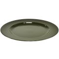 Floristik24 Elegant dark green plastic plate – 28 cm – Ideal for stylish table arrangements and decoration