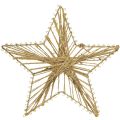 Floristik24 Star wrapped with jute Christmas decoration rustic 20cm 4pcs