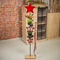 Floristik24 Star to stand Christmas decoration jute red 13/18cm 4pcs