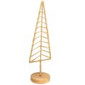 Floristik24 Christmas tree decoration stand metal wood natural H39cm 2pcs