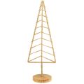 Floristik24 Christmas tree decoration with base wood metal natural 18x12x51cm