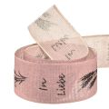 Floristik24 Mourning Ribbon Purple In Love Cotton Ribbon Width 40mm 15m