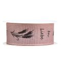 Floristik24 Mourning Ribbon Purple In Love Cotton Ribbon Width 40mm 15m