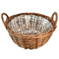 Floristik24 Rustic wicker basket set with carrying handles – 3 sizes (40cm, 33cm, 26cm) – Multifunctional for home and garden – Set of 3