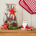 Floristik24 Santa Claus figure in red 13 cm – Ideal Christmas decoration for a festive atmosphere – 2 pieces