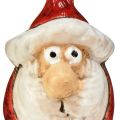 Floristik24 Ceramic Santa Claus figure, red, 7 cm - set of 6, festive Christmas decoration