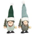 Floristik24 Christmas gnome decoration gnome wood green mint H14cm 6pcs