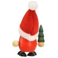 Floristik24 Christmas gnome decoration gnome wood red green H10.5/12cm 6pcs