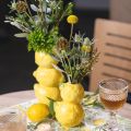 Floristik24 Lemon vase flower vase yellow summer decoration ceramic H20cm